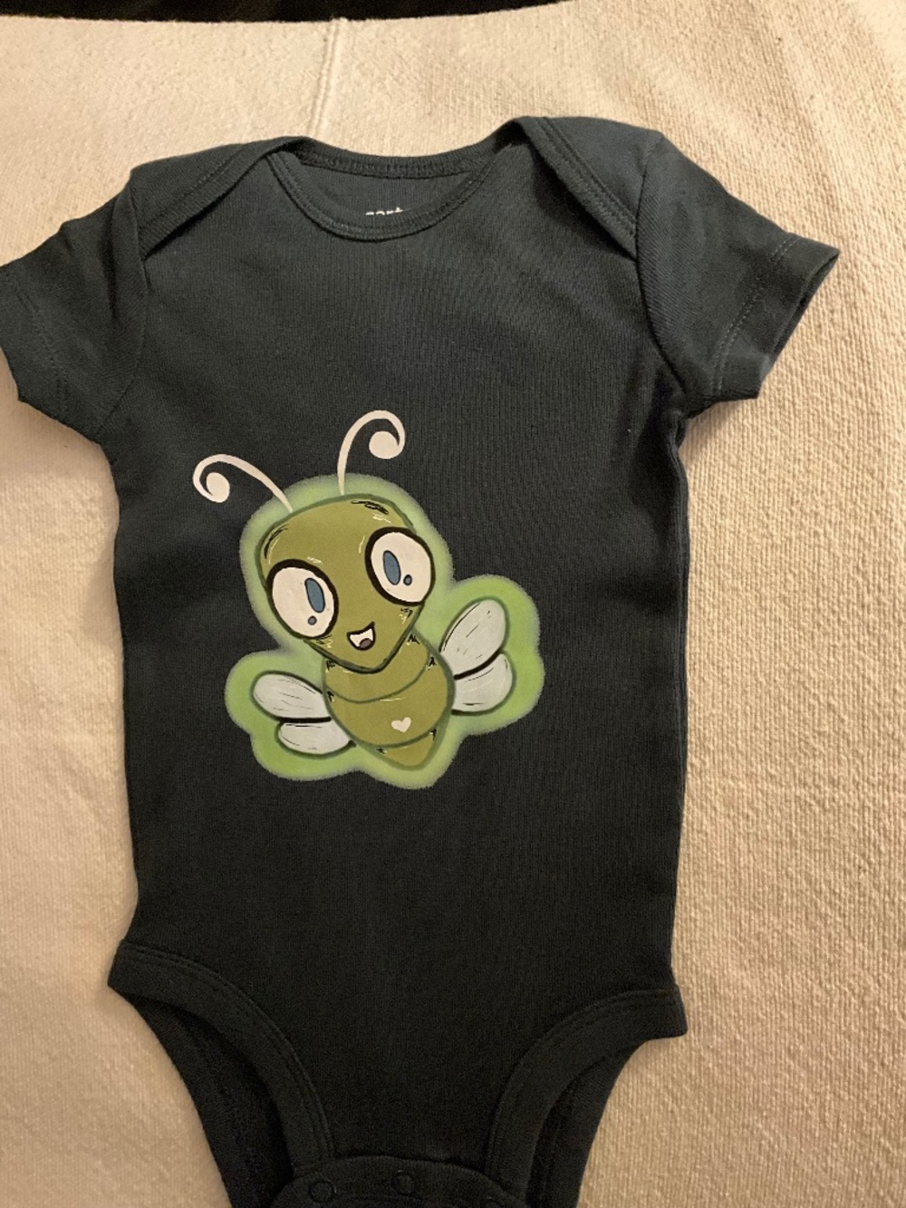 Baby bodysuit, 3 mo, navy blue